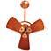 16" Matthews Bianca Copper Mahogany Directional Fan with Wall Control