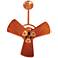 16" Matthews Bianca Copper Mahogany Directional Fan with Wall Control