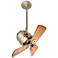 16" Matthews Bianca Nickel Directional Ceiling Fan with Wall Control