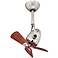 16" Matthews Diane Brushed Nickel Directional Ceiling Fan with Remote