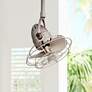 16" Matthews Diane Brushed Nickel Directional Ceiling Fan with Remote