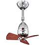 16" Matthews Diane Polished Chrome Directional Ceiling Fan with Remote