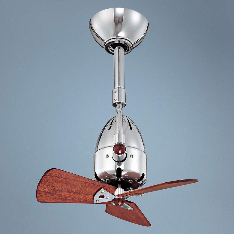 Image 1 16 inch Matthews Diane Polished Chrome Directional Ceiling Fan with Remote