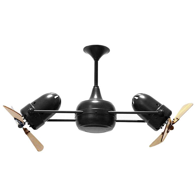 Image 1 16" Matthews Duplo Dinamico Black Finish Rotational Ceiling Fan