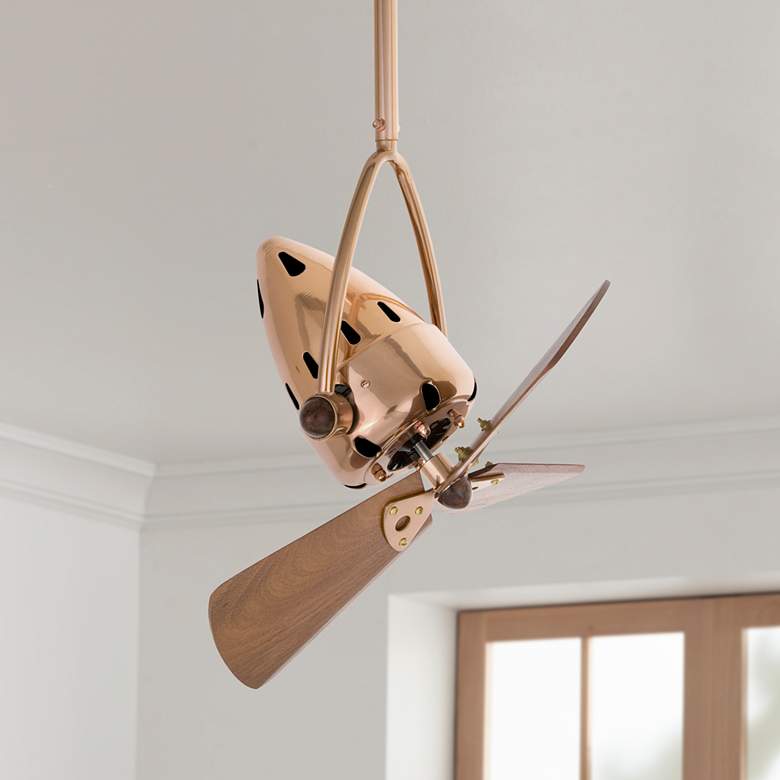 Image 1 16" Matthews Jarold Directional Polished Copper Ceiling Fan