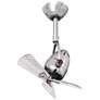 1_16"W Diane Polished Chrome Finish Oscillating Ceiling Fan Black Wood B