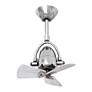 2_16"W Diane Polished Chrome Finish Oscillating Ceiling Fan Black Wood B more views