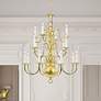 7_16 Light Polished Brass Chandelier more views