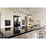 1_Beau 56" Wide Polished Nickel 9-Light Linear Chandelier in scene