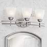 1_Possini Euro Deco 23 1/2" Wide Brushed Nickel Bath Light in scene