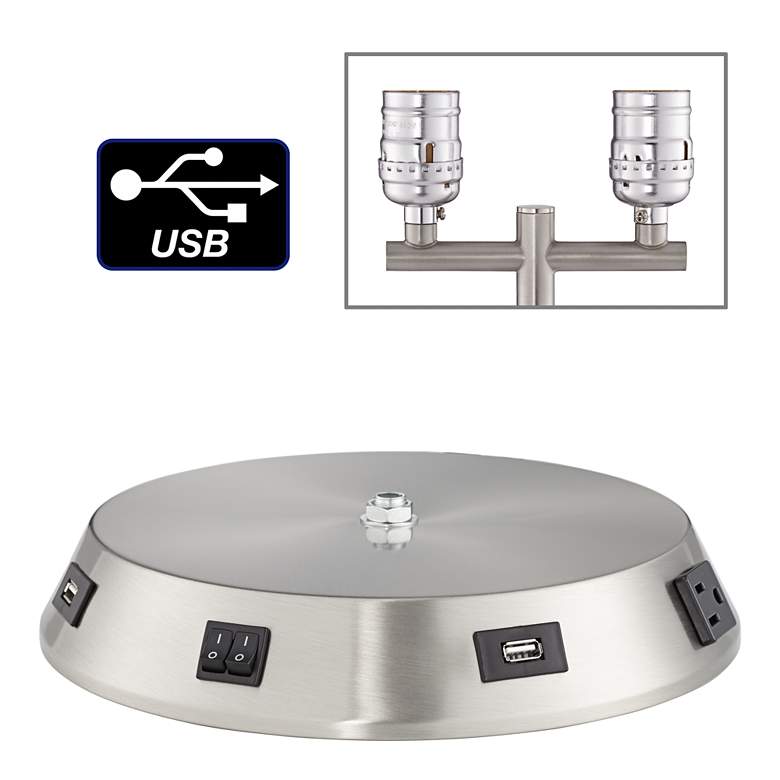 Image 1 16F43 - Base Kit - Brushed Nickel - 9"T x 10.5"B - Twin