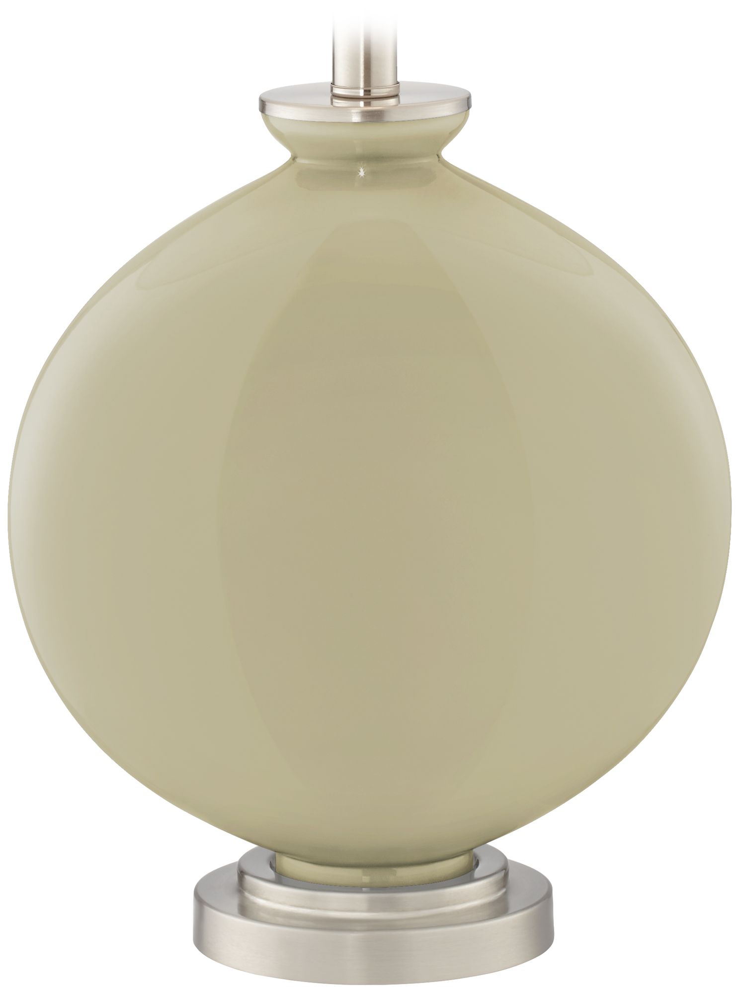 Color Plus Carrie 26 1/2" Modern Glass Sage Green Table Lamps Set of 2