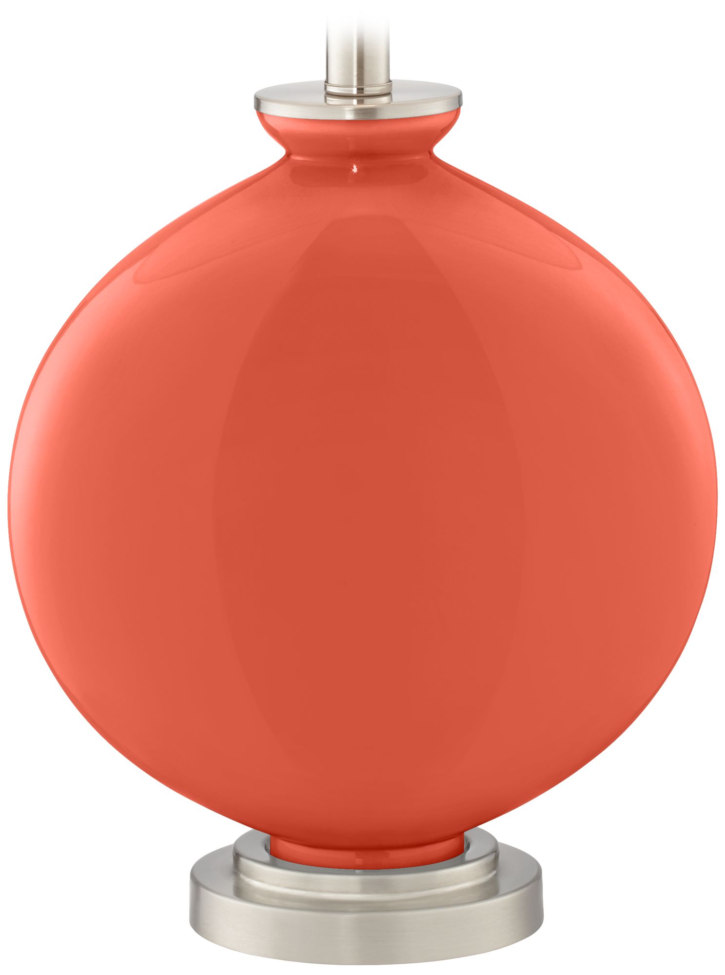 Color Plus Carrie 26 1/2"  Koi Orange Table Lamp Set of 2