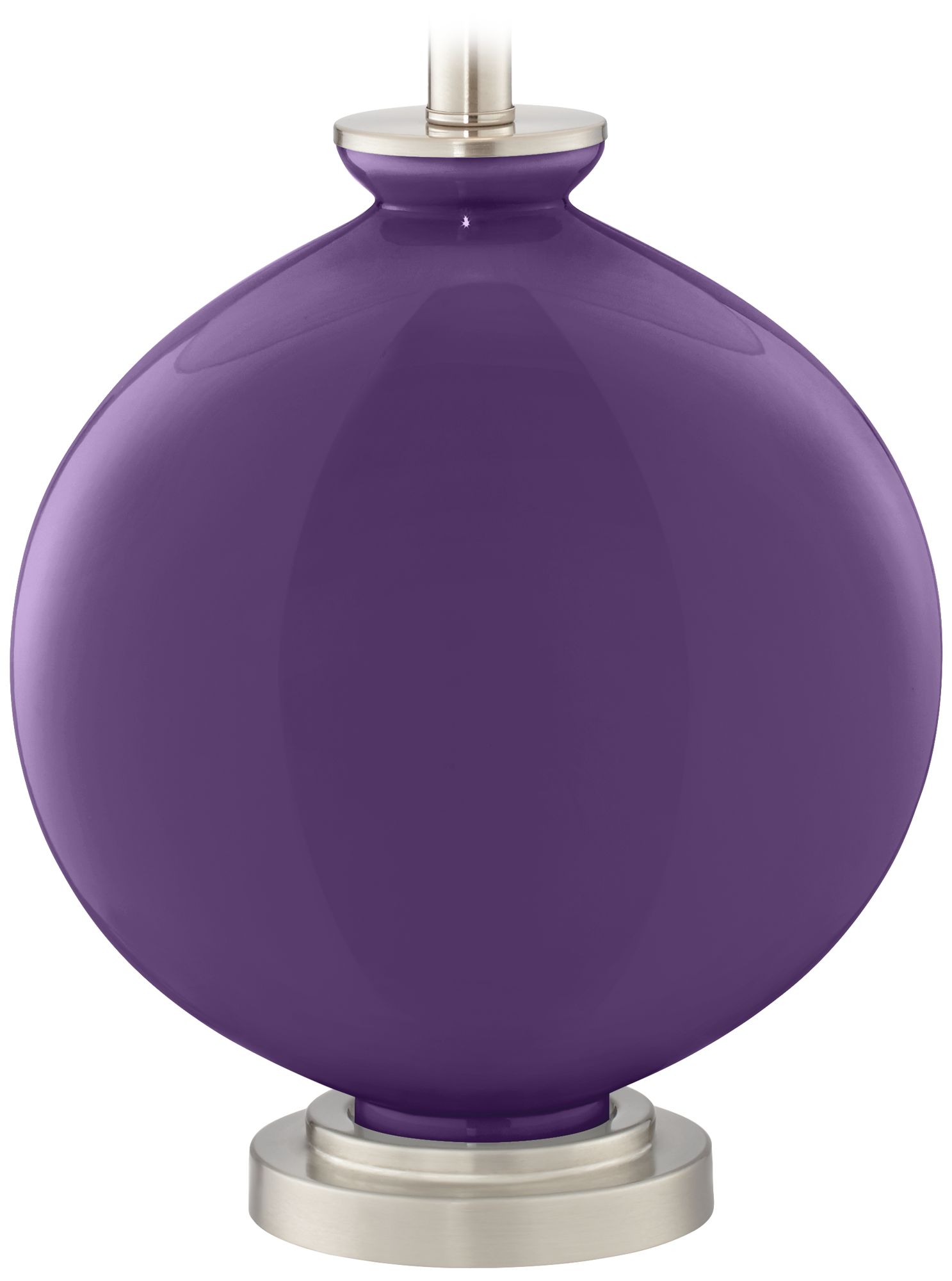 Color Plus Carrie 26 1/2" Acai Purple Table Lamp Set of 2