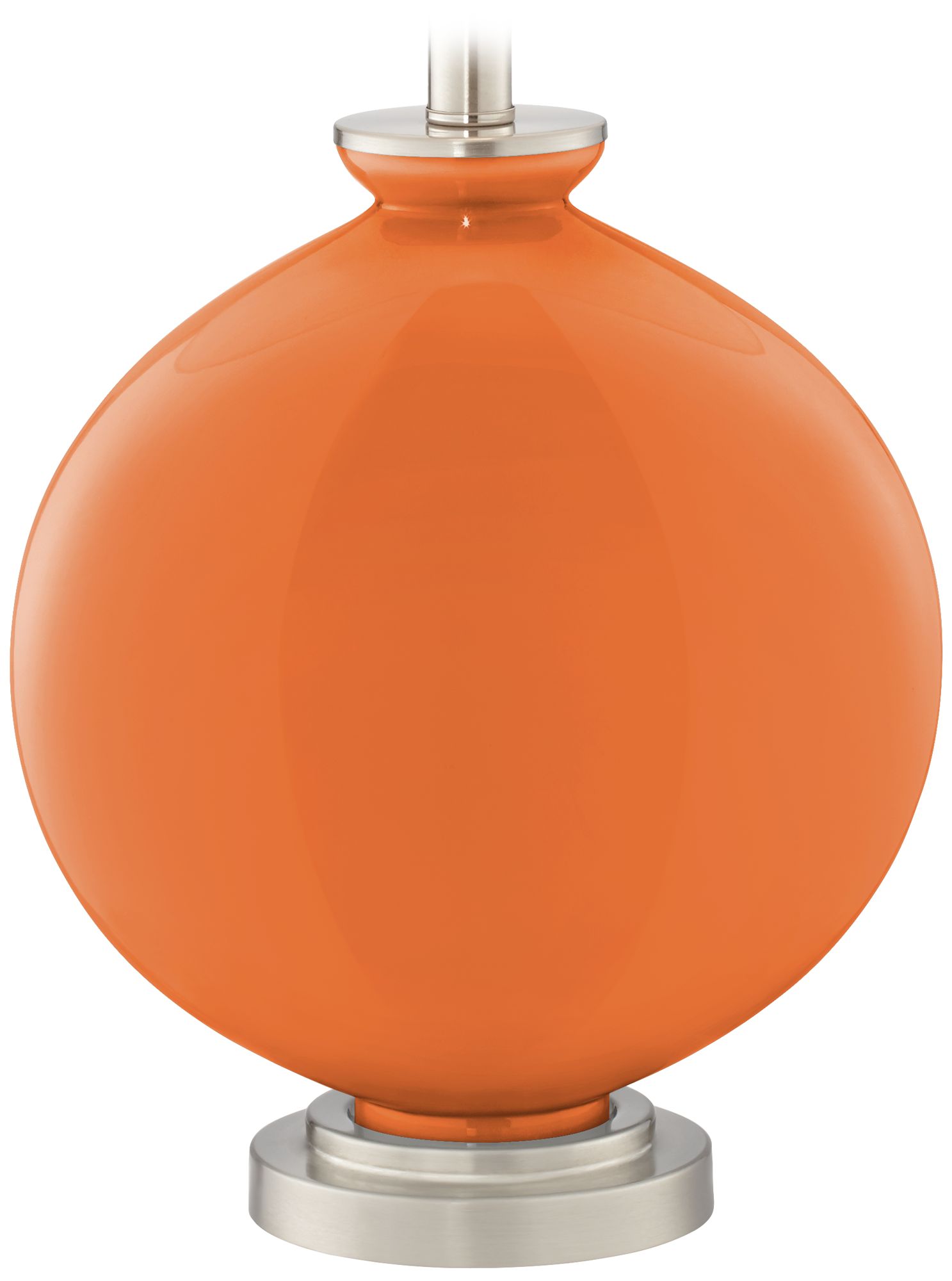 Color Plus Carrie 26 1/2" Celosia Orange Table Lamps Set of 2