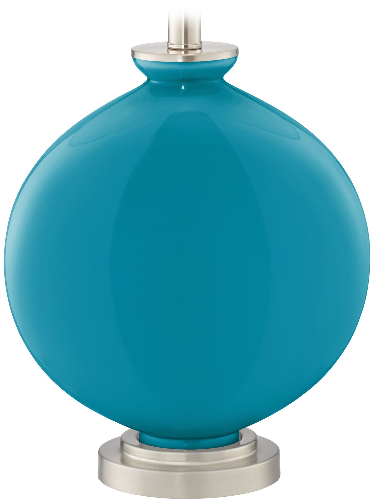 Color Plus Carrie 26 1/2" Caribbean Sea Blue Table Lamps Set of 2