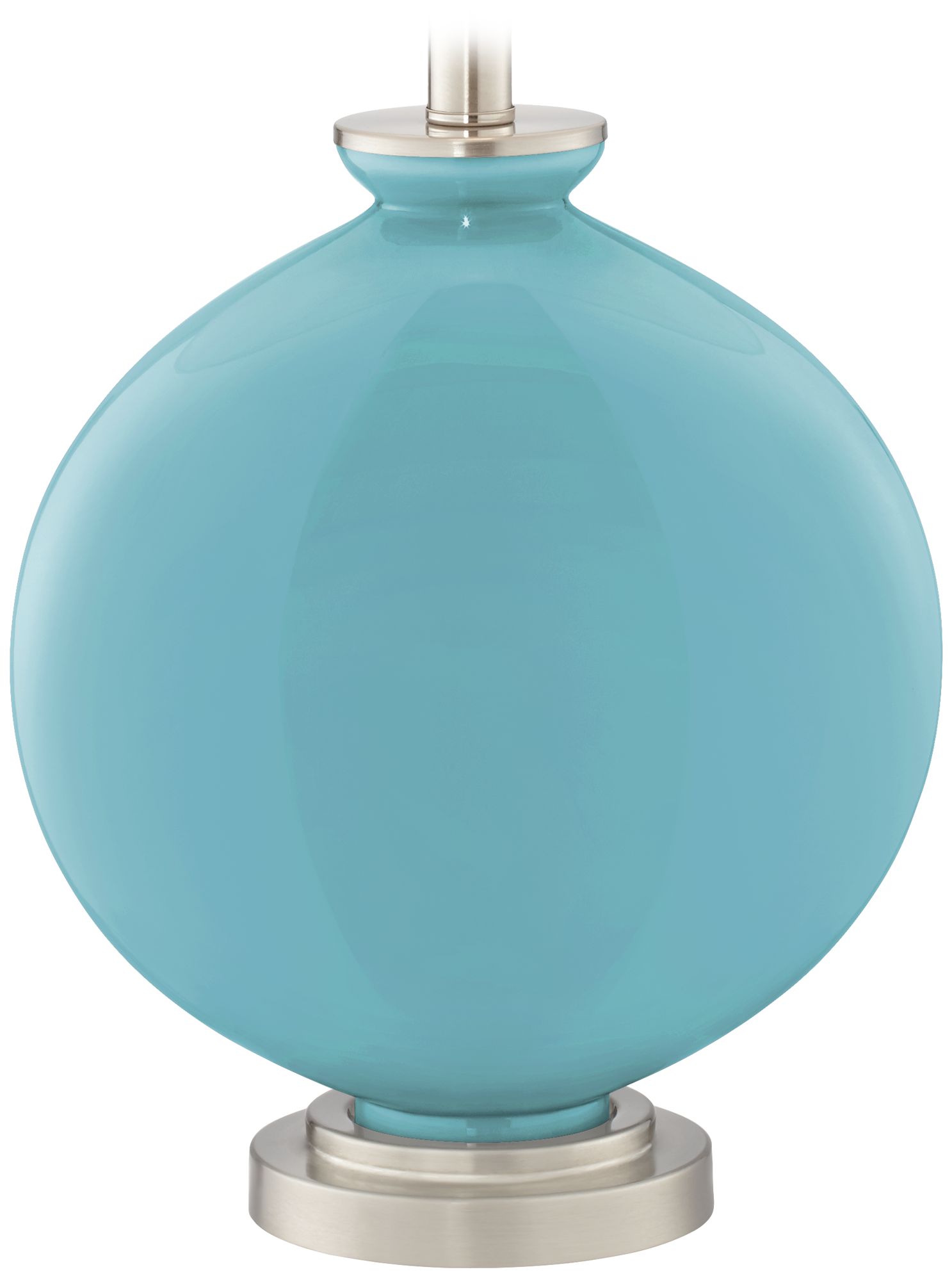 Color Plus Carrie 26 1/2" Nautilus Blue Table Lamps Set of 2