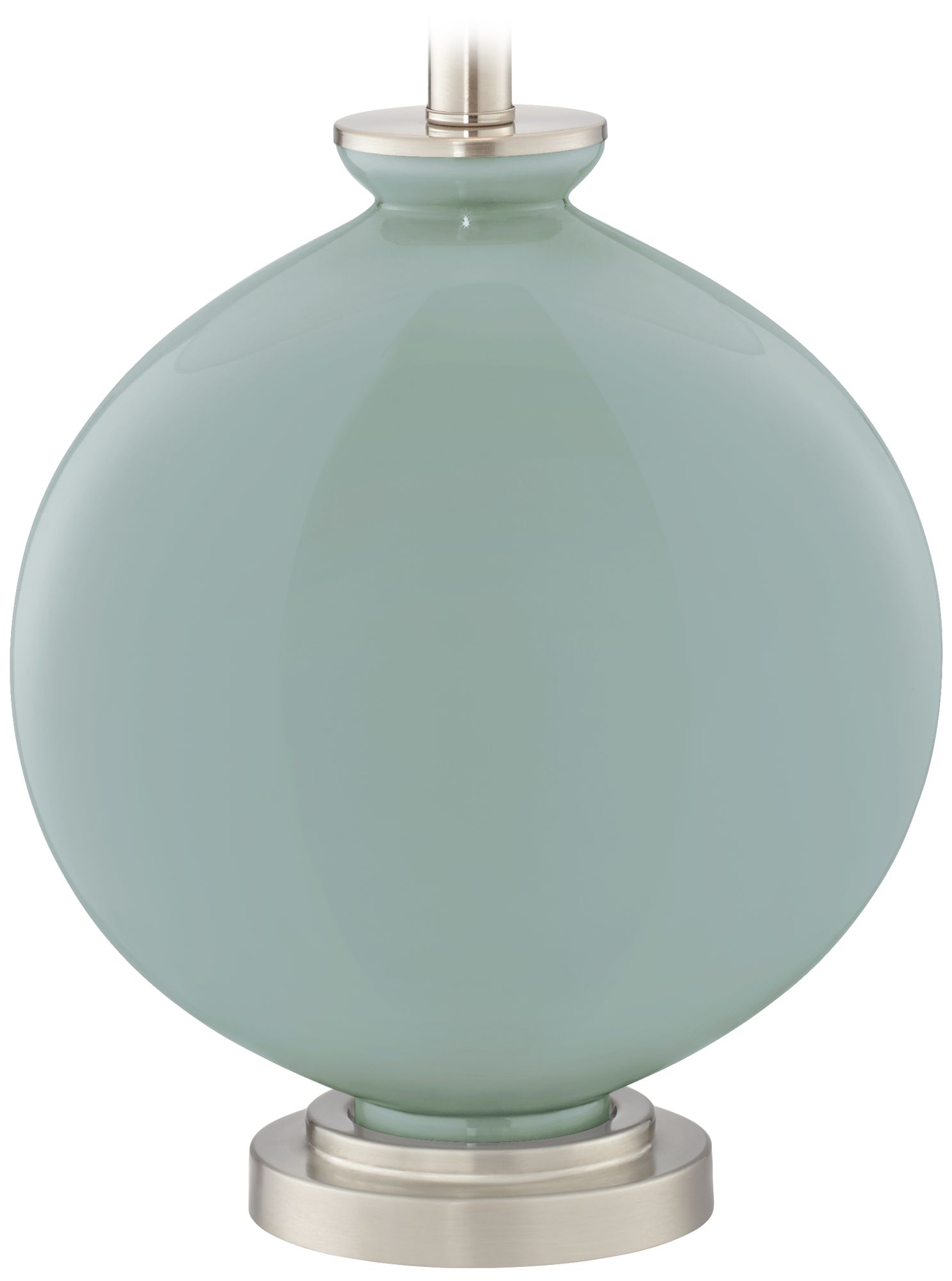 Color Plus Carrie 26 1/2" Modern Aqua-Sphere Blue Table Lamps Set of 2