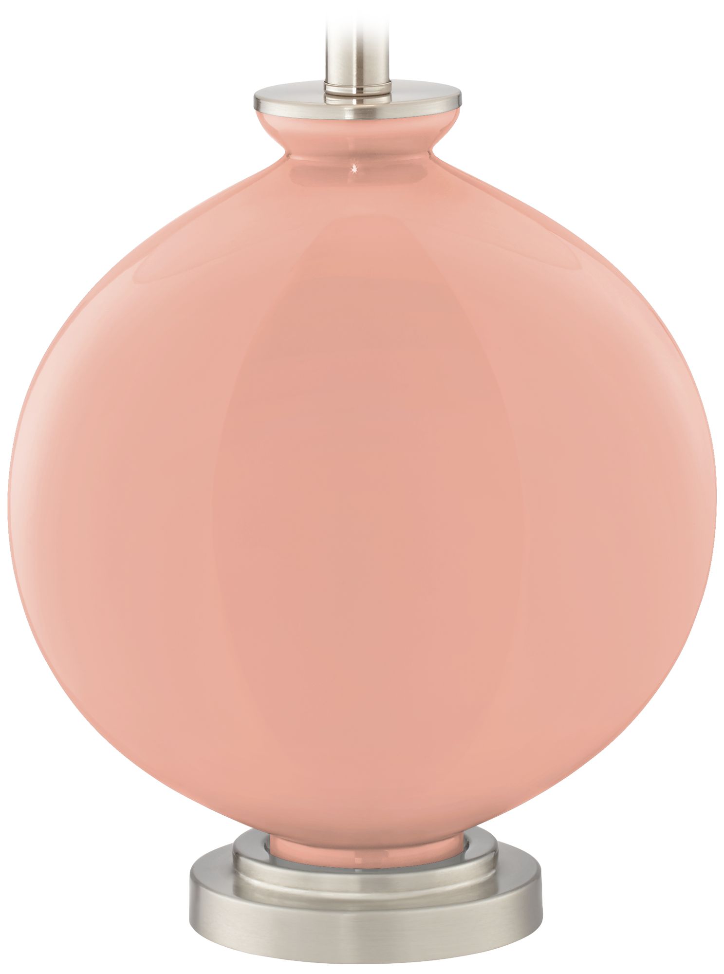 Color Plus Carrie 26 1/2" Mellow Coral Table Lamps Set of 2