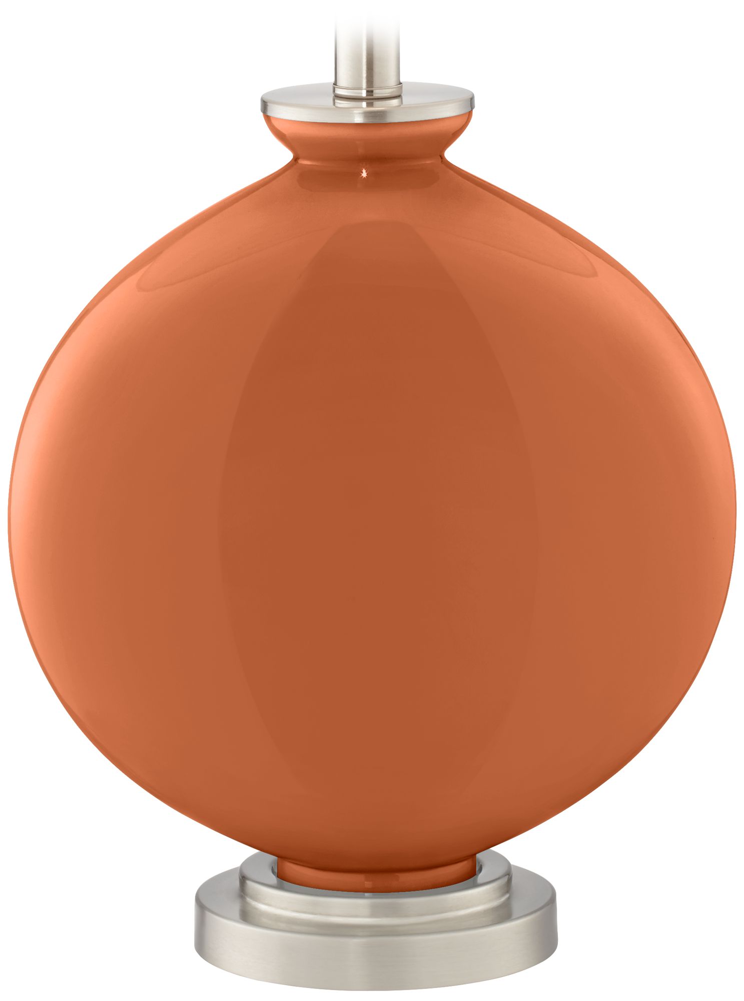 Color Plus Carrie 26 1/2" Modern Robust Orange Table Lamps Set of 2