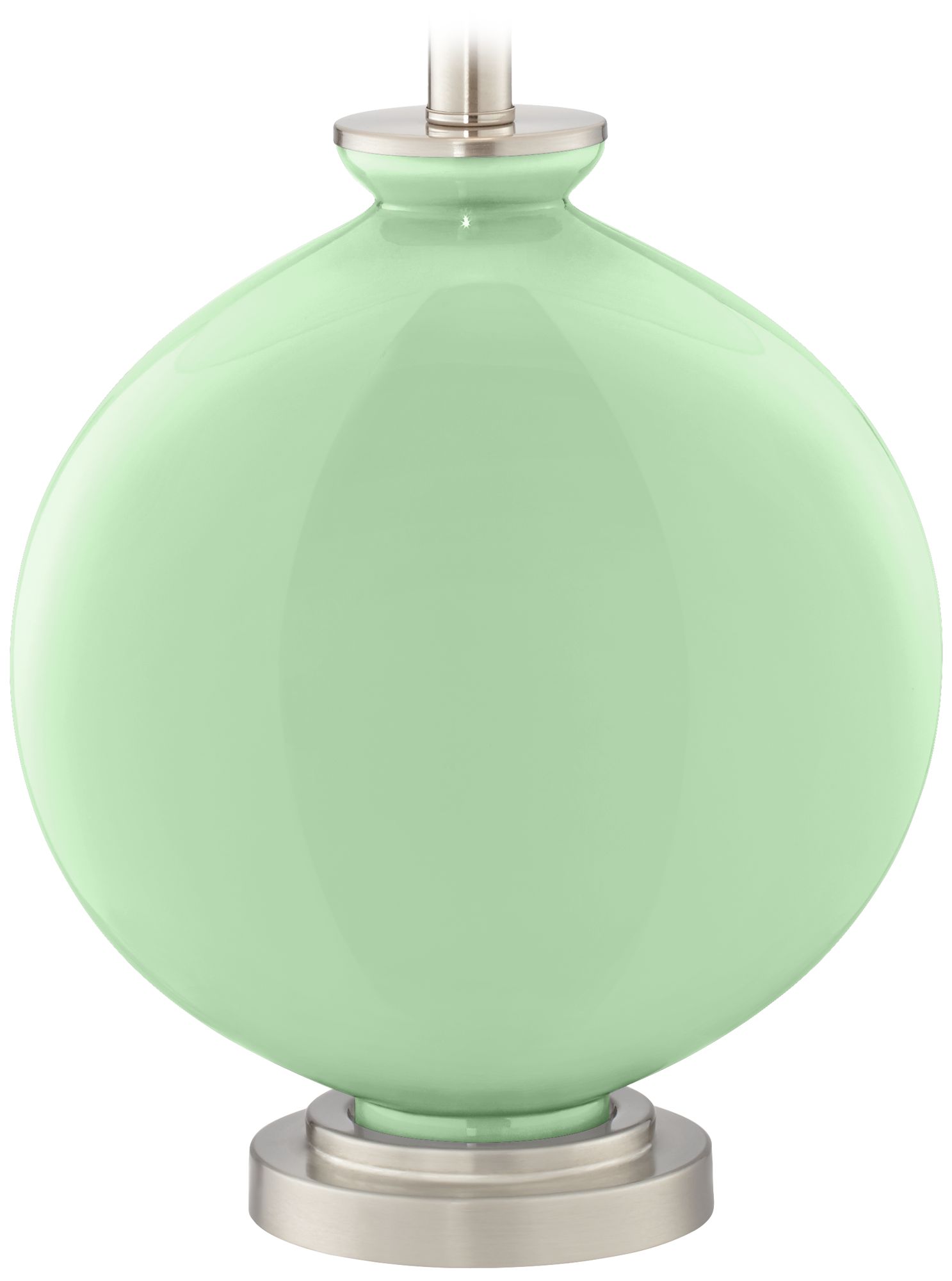 Color Plus Carrie 26 1/2" High Flower Stem Green Table Lamps Set of 2