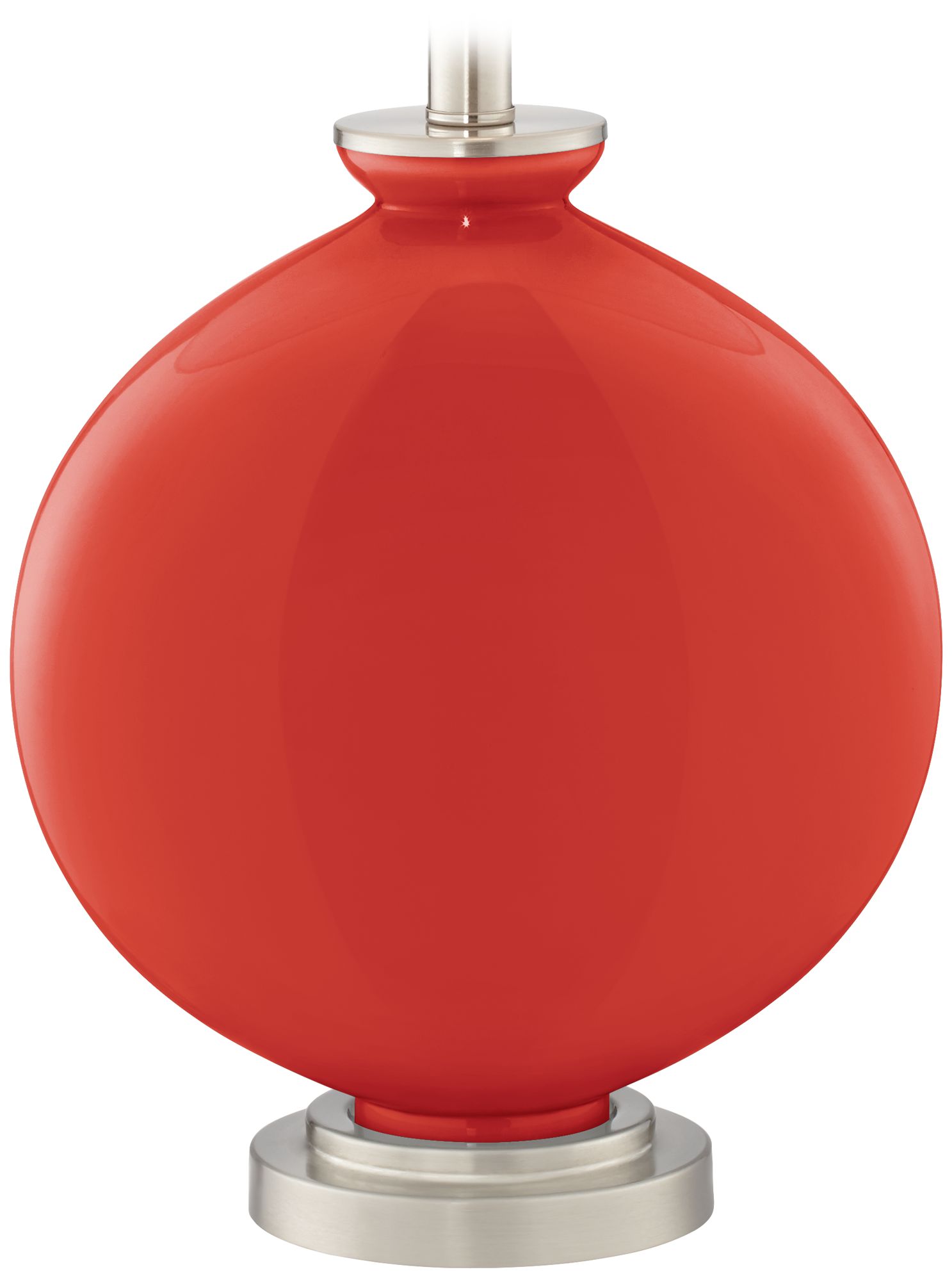 Color Plus Carrie 26 1/2" Cherry Tomato Red Table Lamps Set of 2