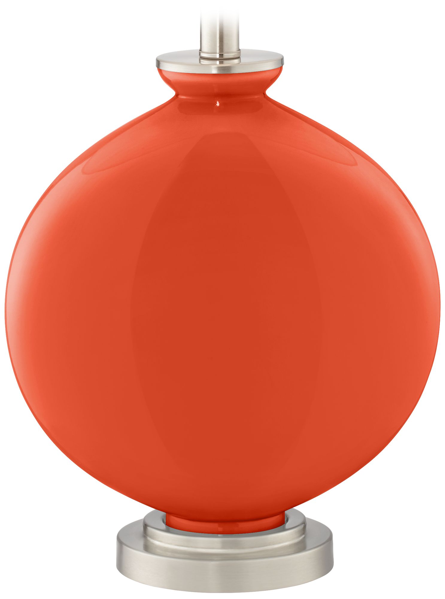 Color Plus Carrie 26 1/2" Daredevil Orange Table Lamps Set of 2