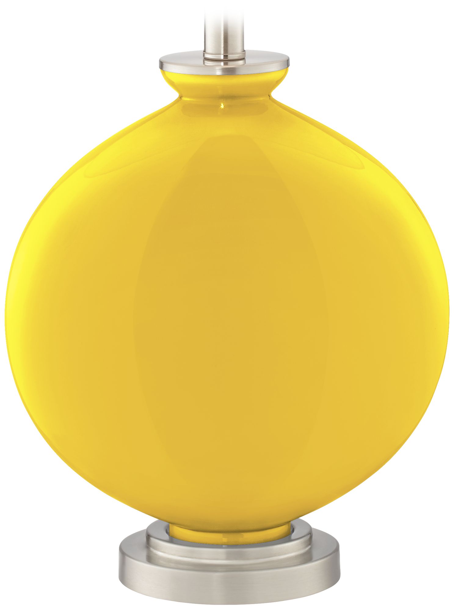 Color Plus Carrie 26 1/2" Citrus Yellow Table Lamps Set of 2