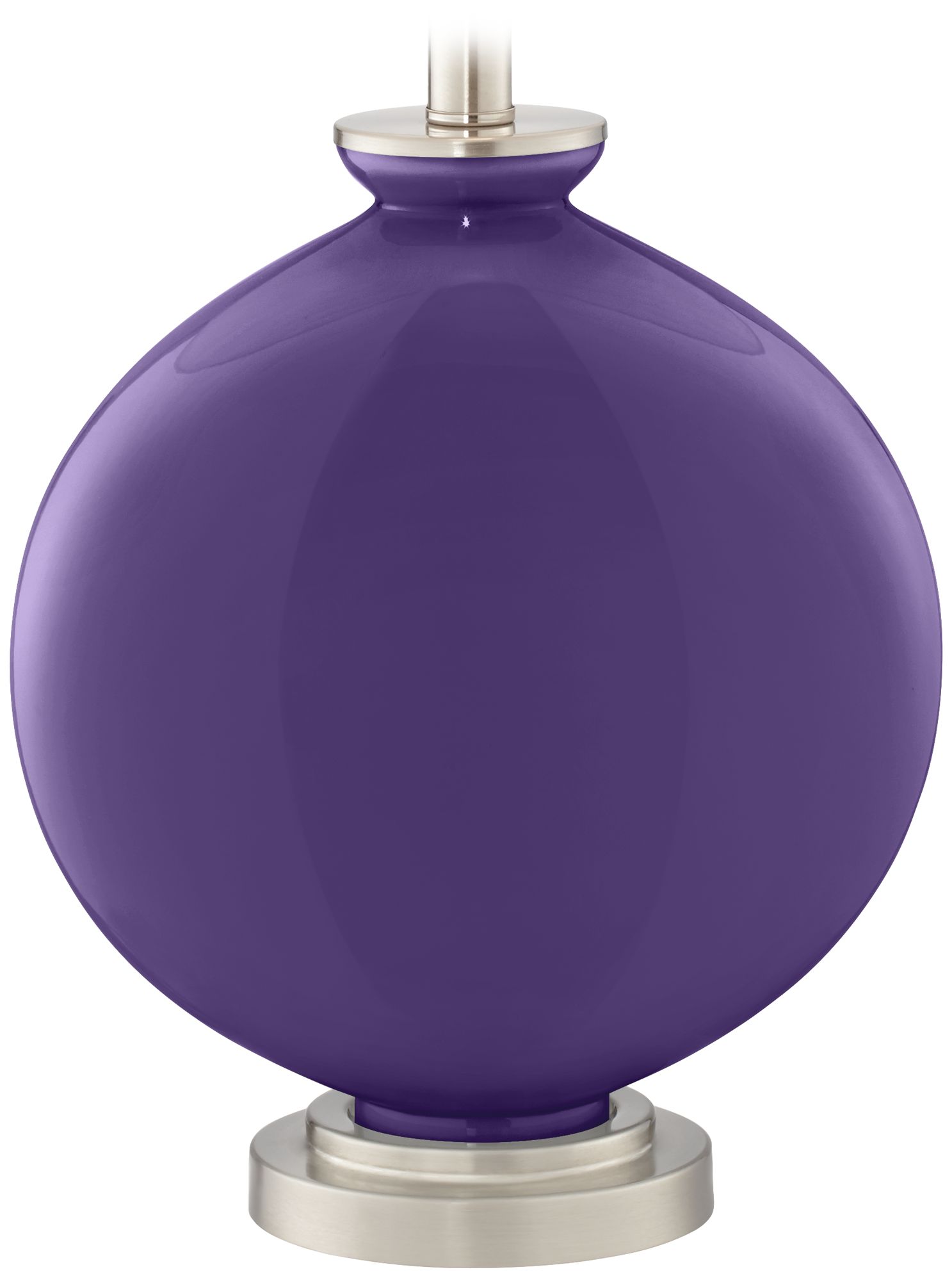 Color Plus Carrie 26 1/2" Modern Izmir Purple Table Lamps Set of 2
