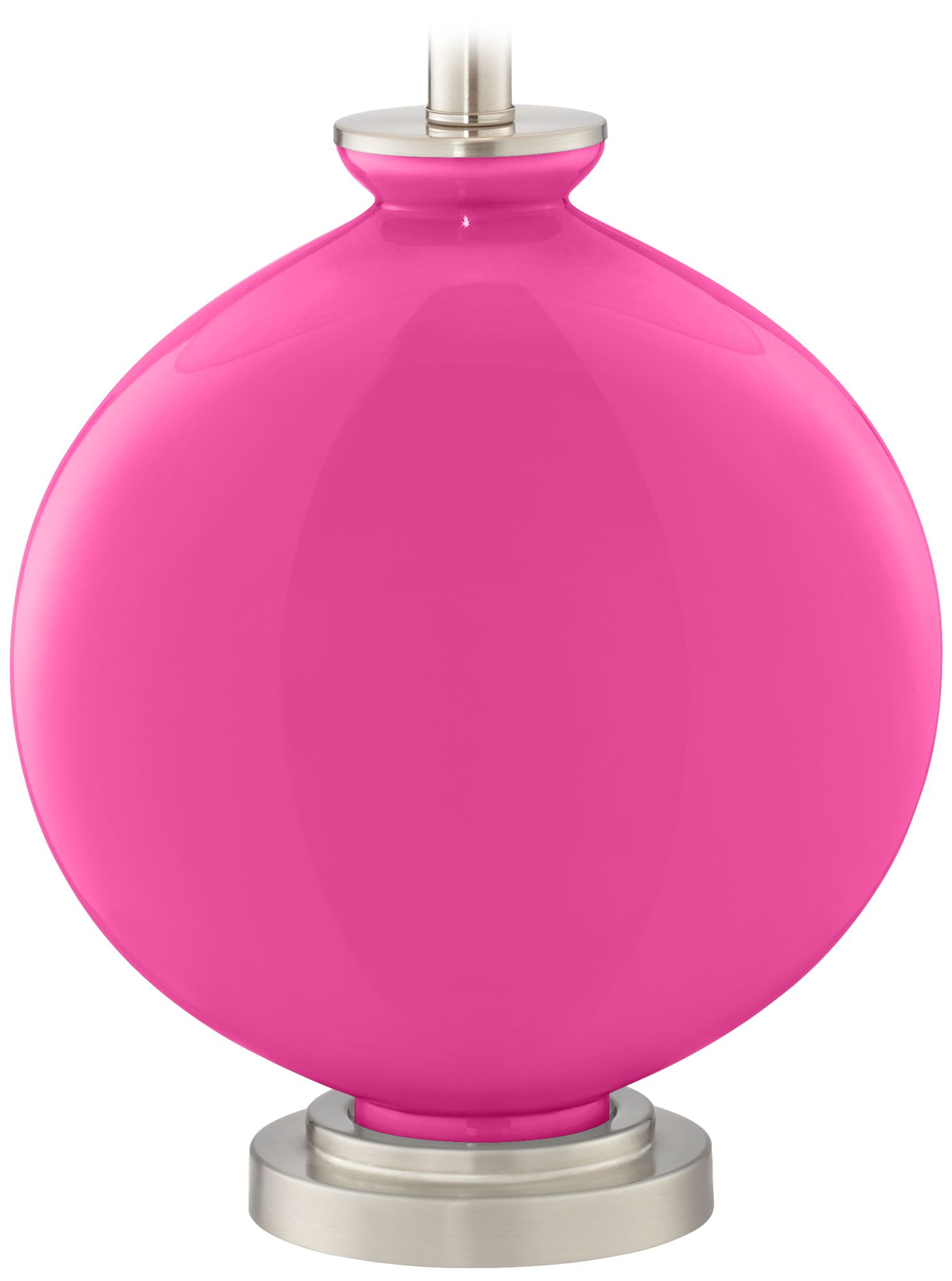 Color Plus Carrie 26 1/2" Modern Fuchsia Pink Table Lamps Set of 2