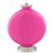 Color Plus Carrie 26 1/2&quot; Modern Fuchsia Pink Table Lamps Set of 2