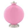 Color Plus Carrie 26 1/2&quot; Candy Pink Glass Table Lamps Set of 2