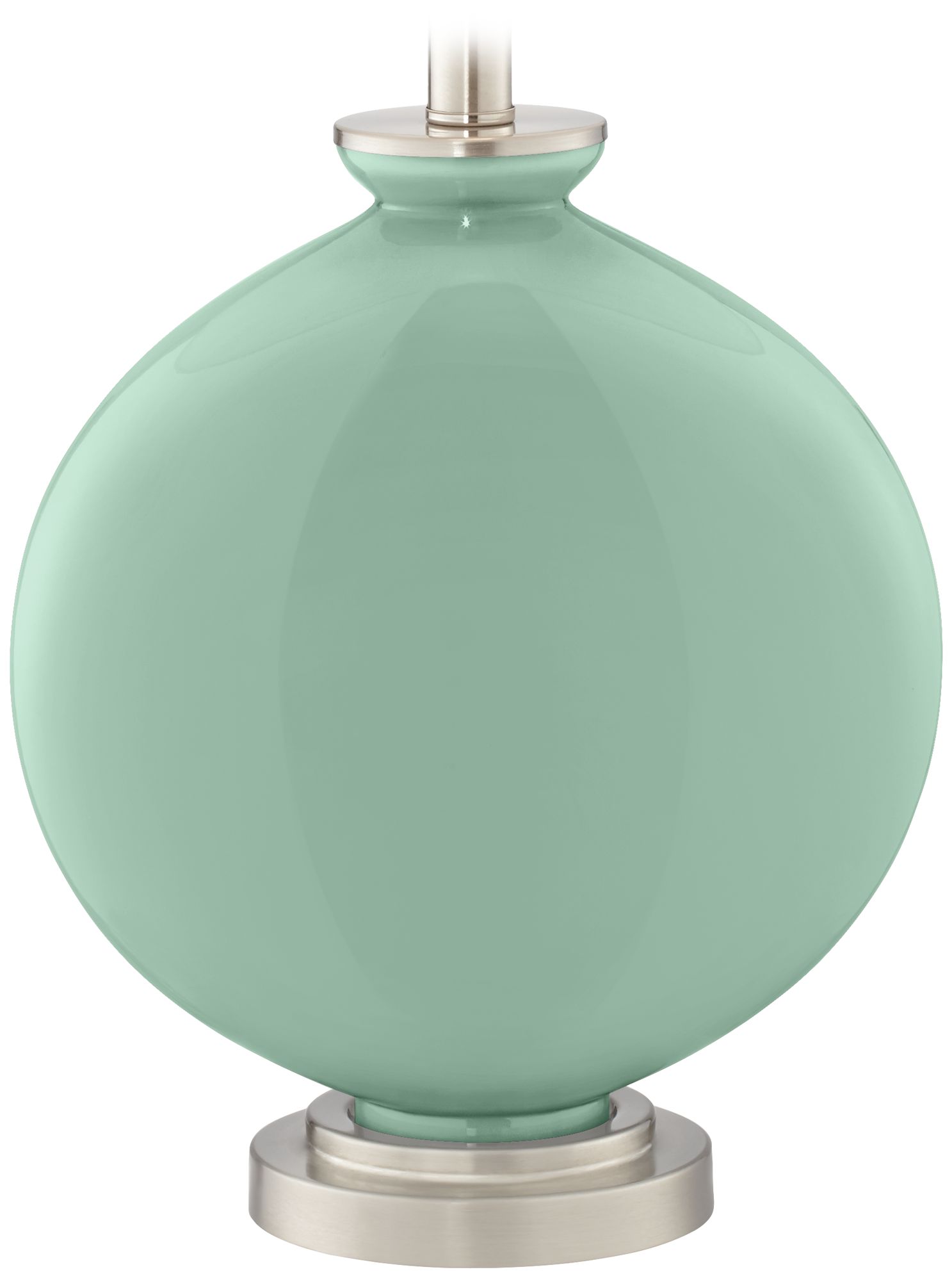 Color Plus Carrie 26 1/2" Grayed Jade Green Table Lamps Set of 2