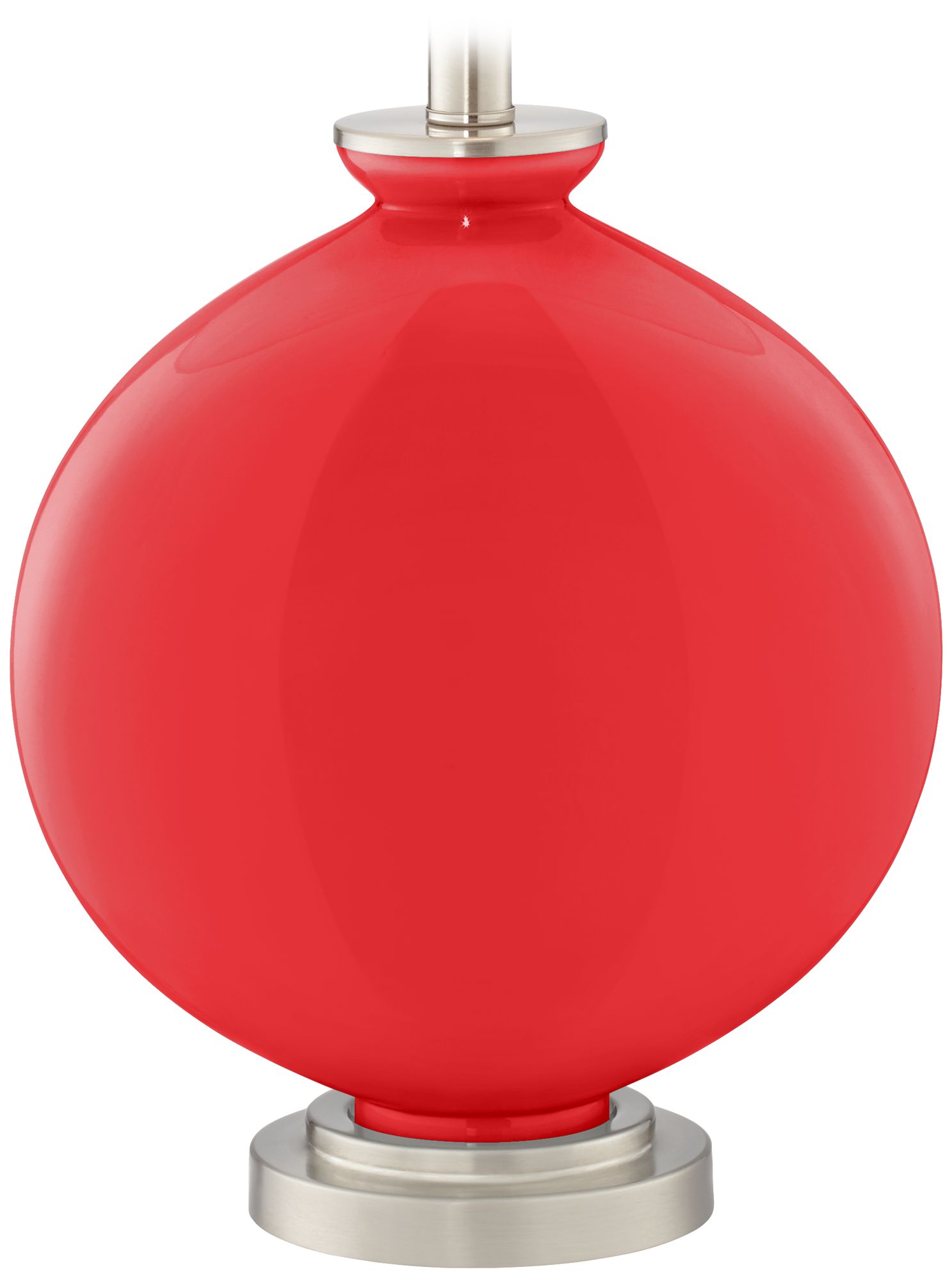 Color Plus Carrie 26 1/2" Poppy Red Table Lamps Set of 2