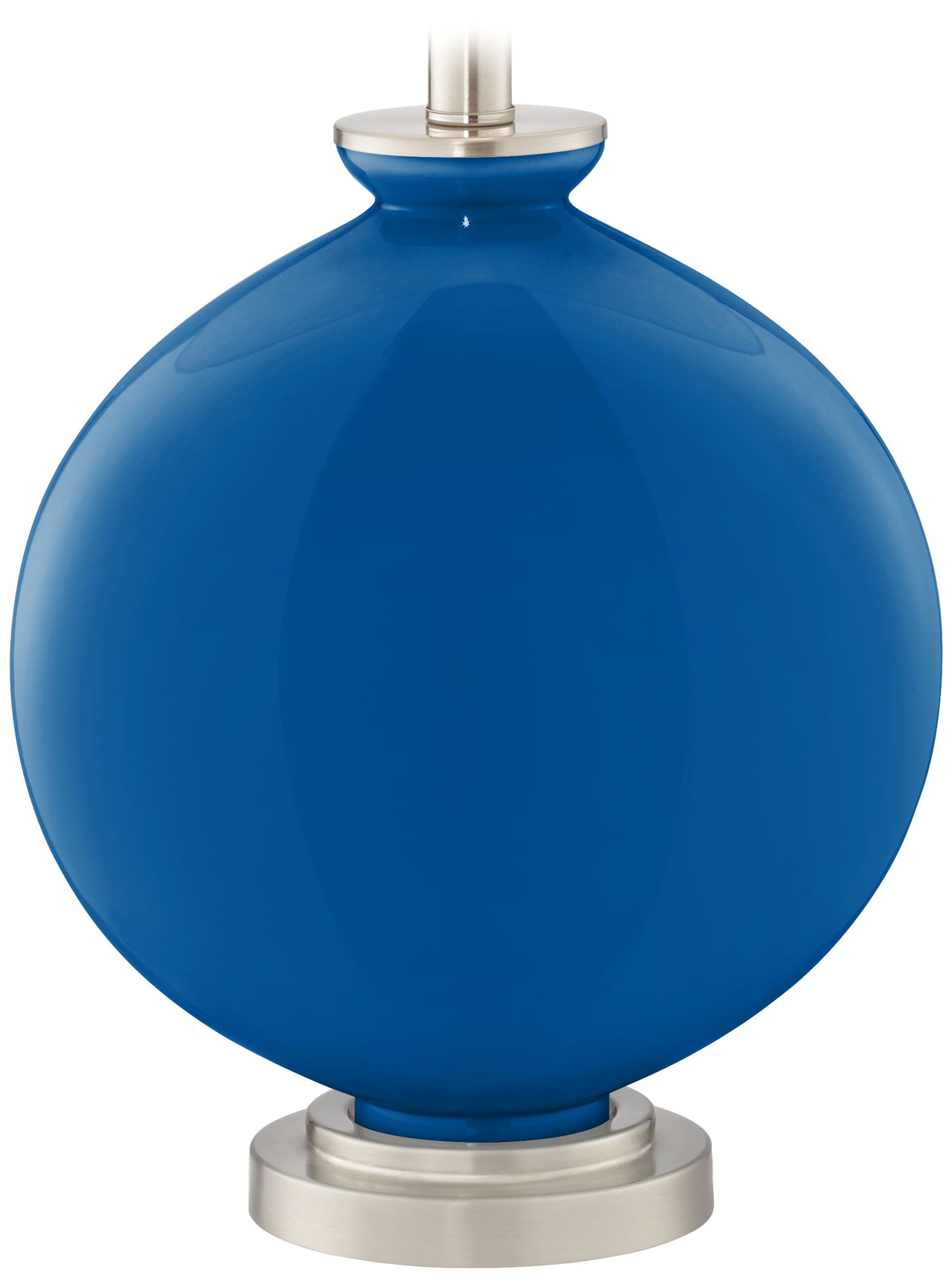 Color Plus Carrie 26 1/2" Hyper Blue Table Lamps Set of 2