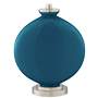 Color Plus Carrie 26 1/2&quot; Modern Oceanside Blue Table Lamps Set of 2