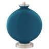 Color Plus Carrie 26 1/2&quot; Modern Oceanside Blue Table Lamps Set of 2