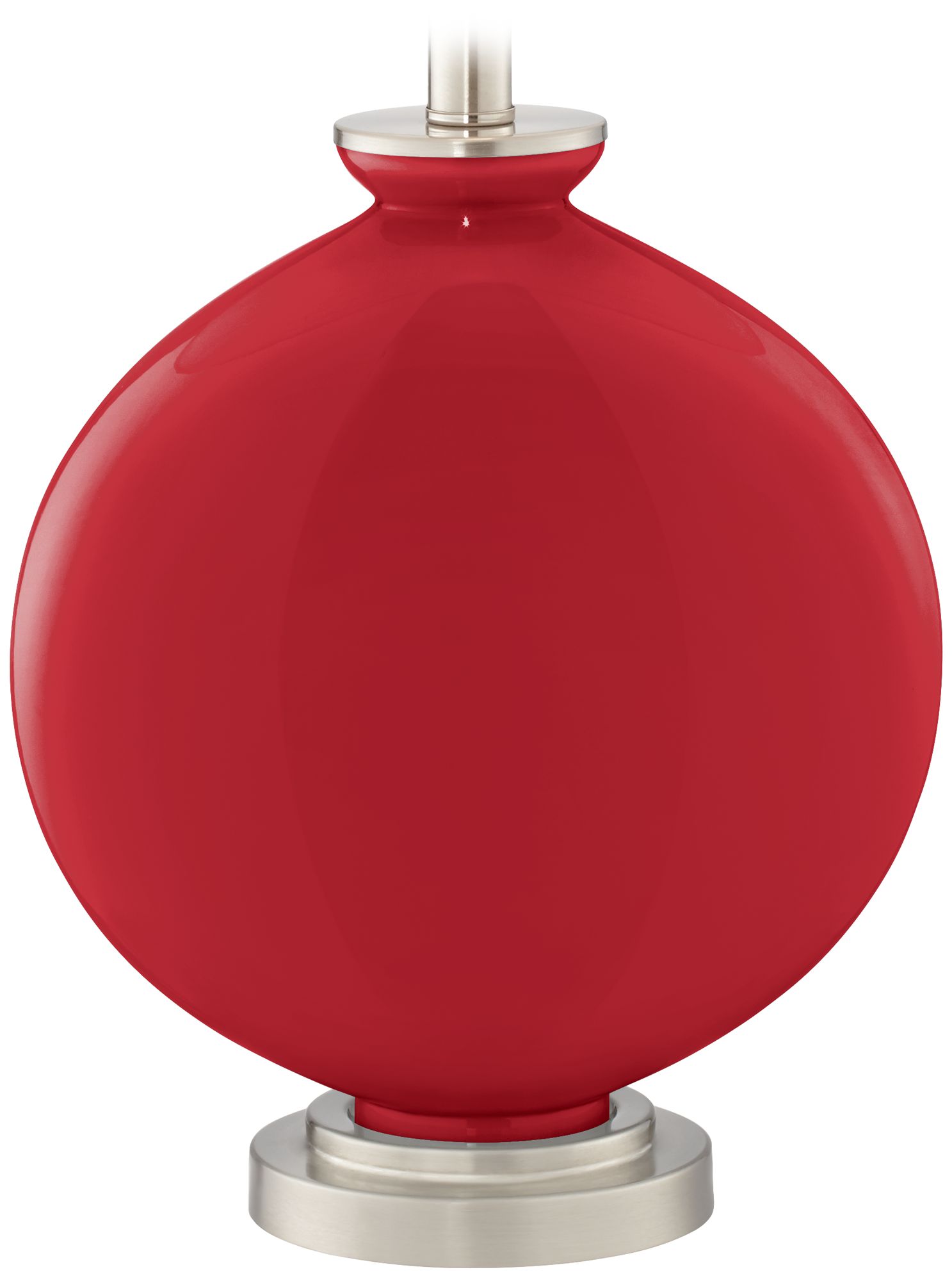 Color Plus Carrie 26 1/2" Ribbon Red Table Lamps Set of 2