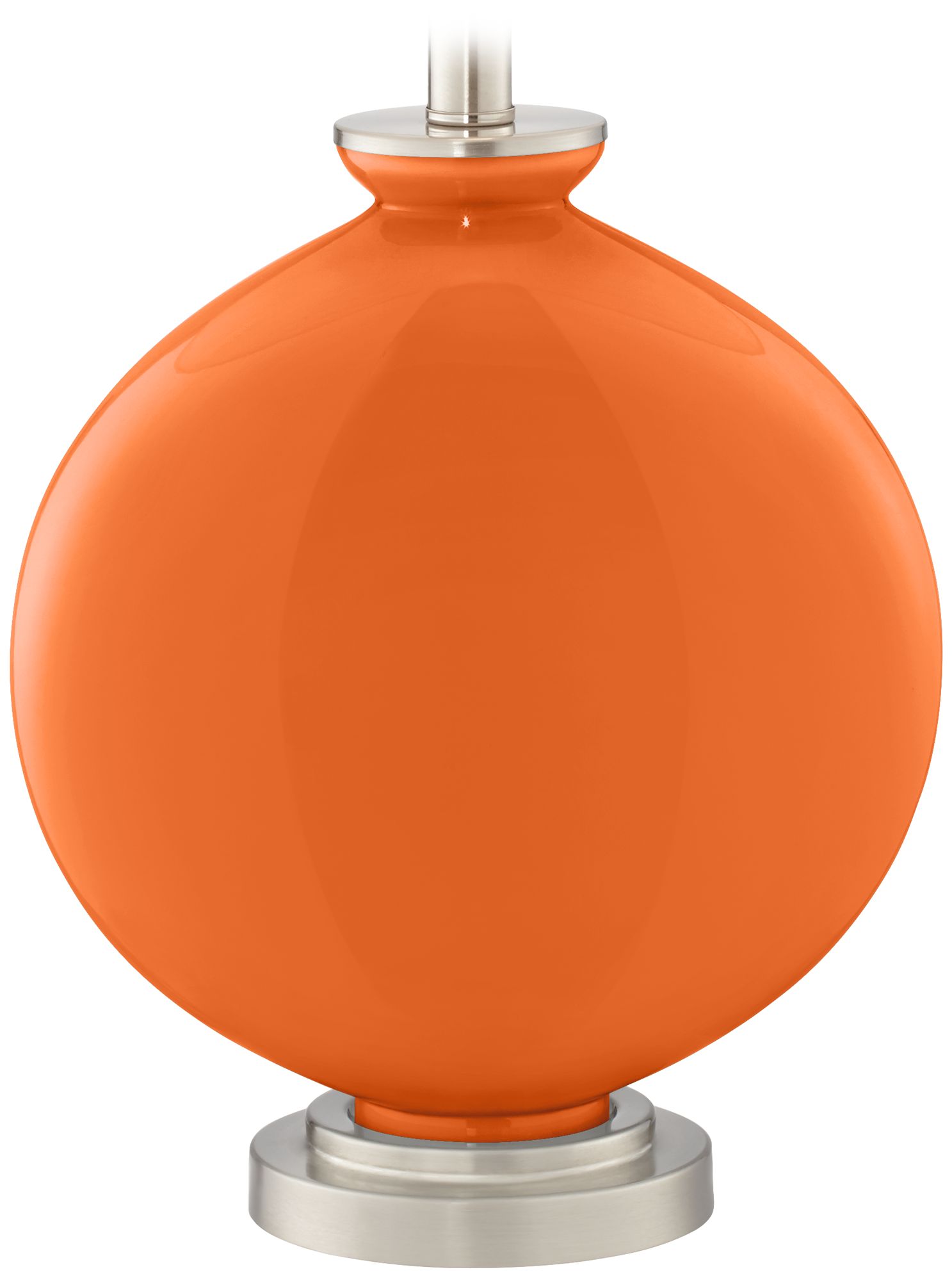 Color Plus Carrie 26 1/2" Invigorate Orange Table Lamps Set of 2