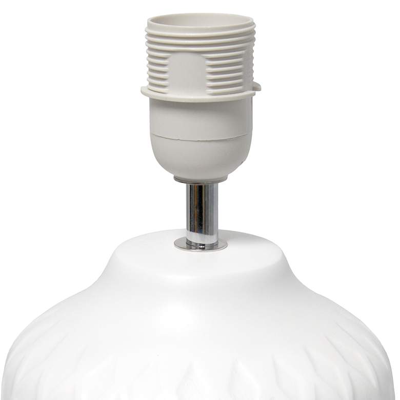Image 6 17.25" Touch of Chevron Ceramic Table Lamp with Matching Drum Shade, W more views