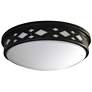 1_17" 35W 120V LED Diamond Flush Mount 3000K Bronze