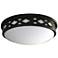 17" 35W 120V LED Diamond Flush Mount 3000K Bronze