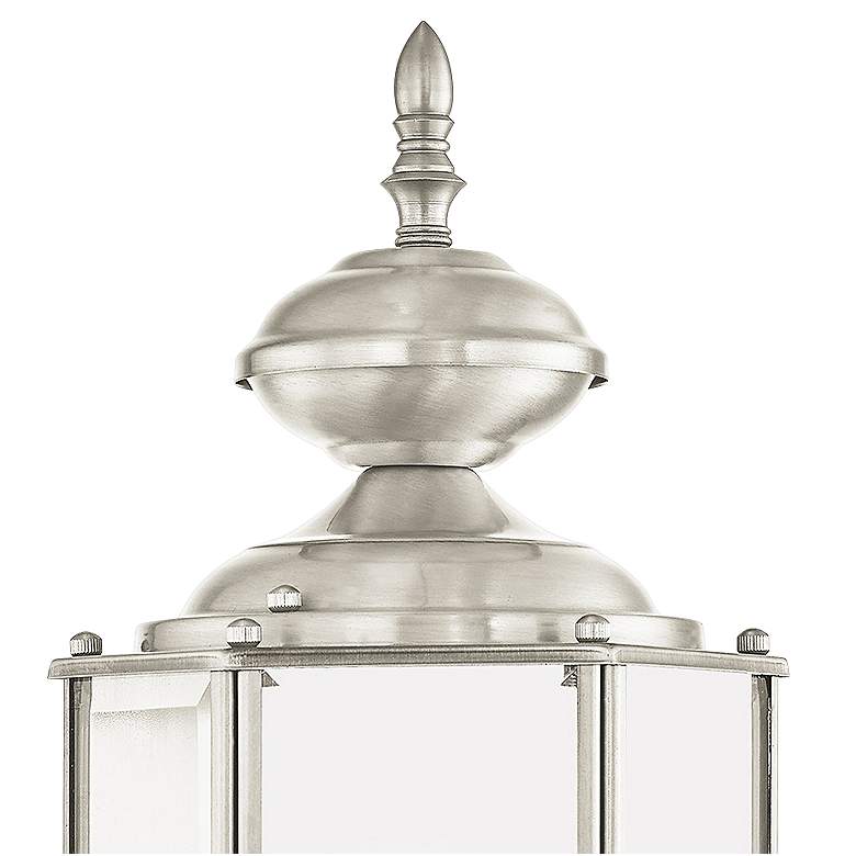 Image 4 17.5-in H Brushed Nickel Medium Base (E-26) Outdoor Wall Light more views