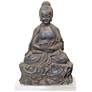 17.5" High Weathered Sandstone Buddha Statue