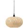 17.7" Wide Natural Bamboo Orb Chandelier