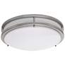 1_17-in LED Decorative Two Ring Fixture Nickel