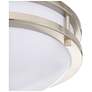 2_17-in LED Decorative Two Ring Fixture Nickel more views