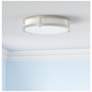 3_17-in LED Decorative Two Ring Fixture Nickel more views