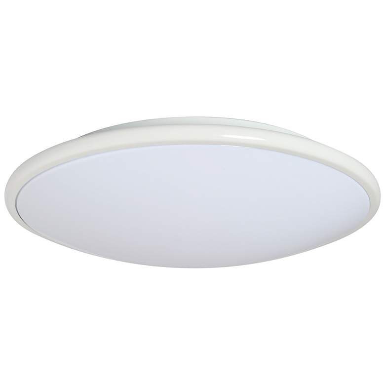 Image 1 17-in White LED Flush Mount Light