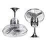 17" Kaye  Polished Chrome Cage Oscillating Wall Fan with Wall Control
